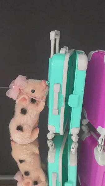 Silicone Pig Large travel suitcase - Animal & Accessories NOT included