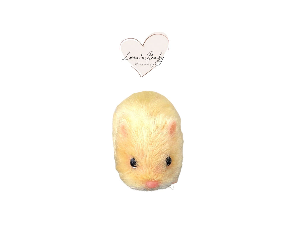 Teacup Silicon Hamster Adoption Gift Set, Silicone Hamster 4", Reborn Golden hair Hamster